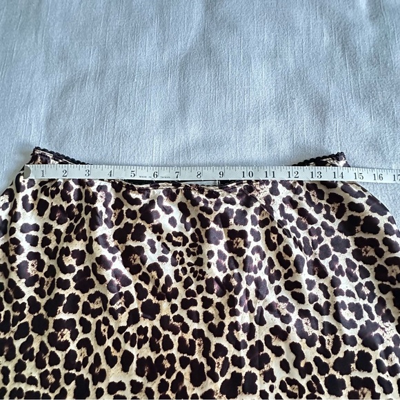 Altar’d State Skirt Womens Large Leopard Animal Print A-Line Made USA Polyester - Picture 4 of 8